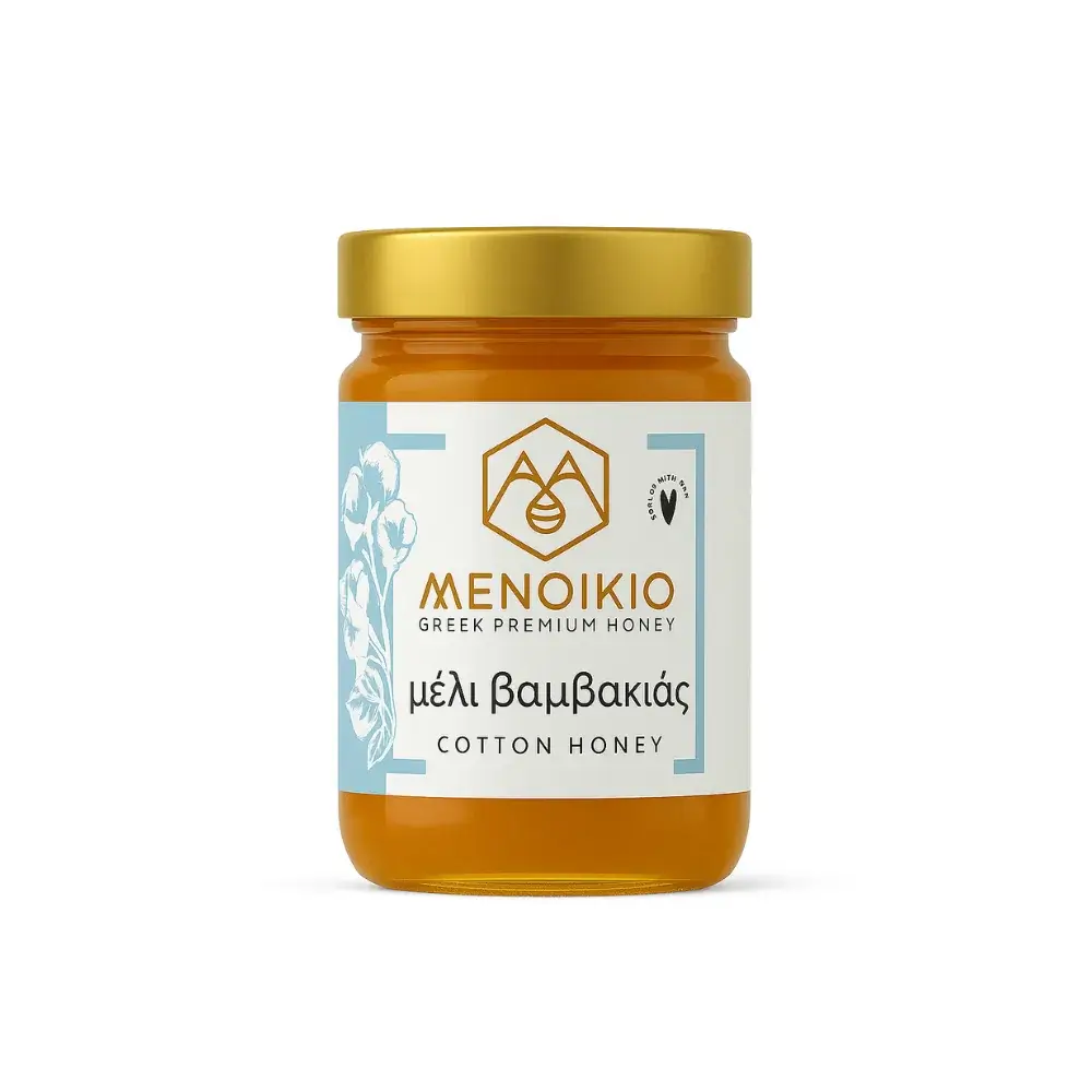 Μέλι Βαμβακιάς Μενοίκιο 270g σε γυάλινο βάζο
