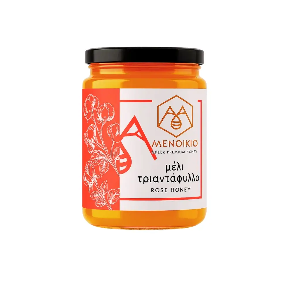 Μέλι Τριαντάφυλλο Μενοίκιο σε μεγάλο βάζο